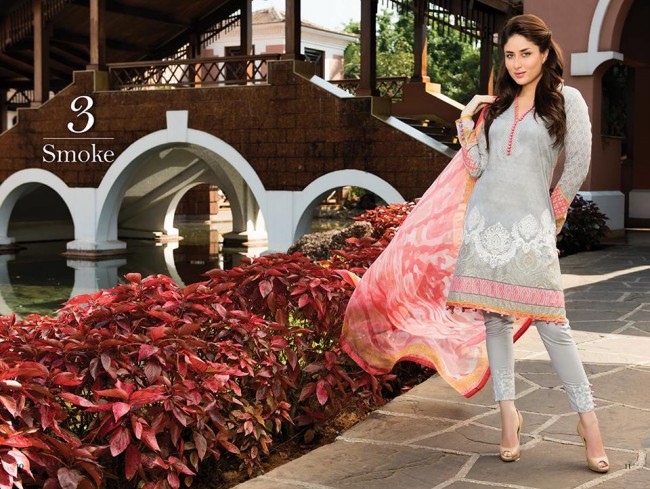Fashion Dress Designer Faraz Manan Crescent Lawn Girls-Women Wear Suits by Kareena Kapoor-4