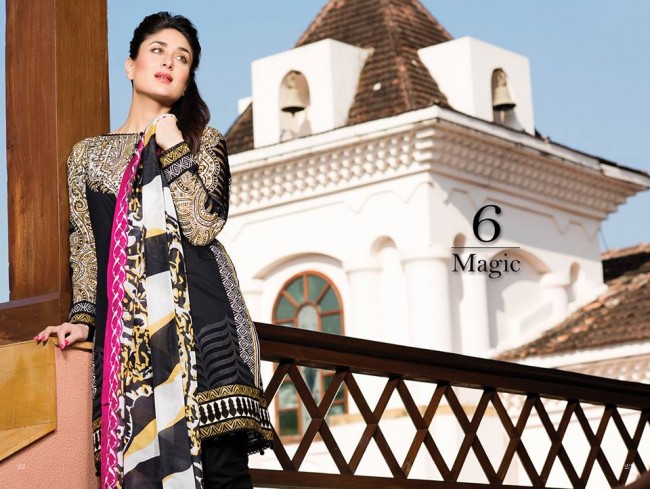 Fashion Dress Designer Faraz Manan Crescent Lawn Girls-Women Wear Suits by Kareena Kapoor-8