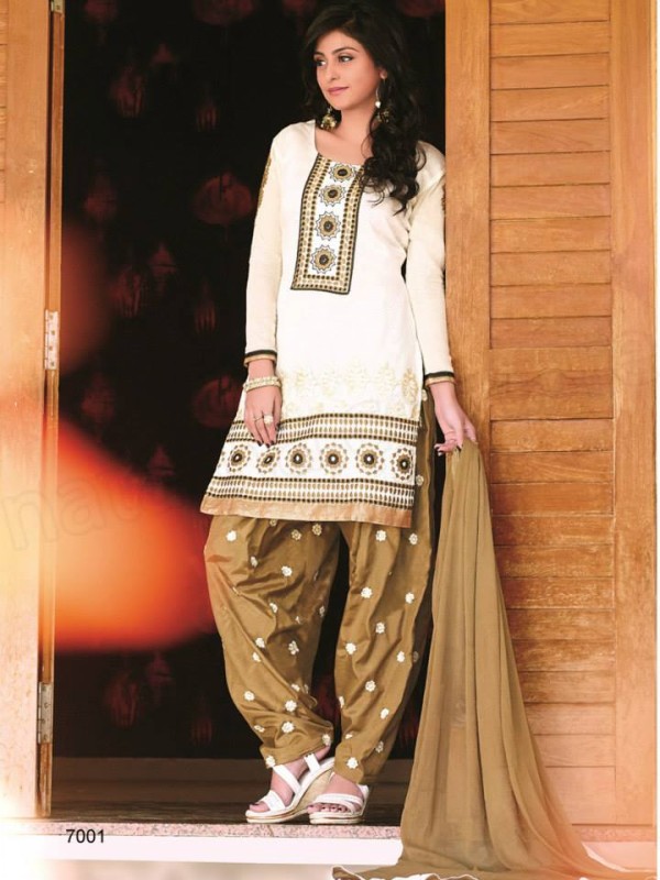 Indian Spring-Summer Cotton Kurti with Patiala Salwar-Kamiz  New Fashionable Suits-1