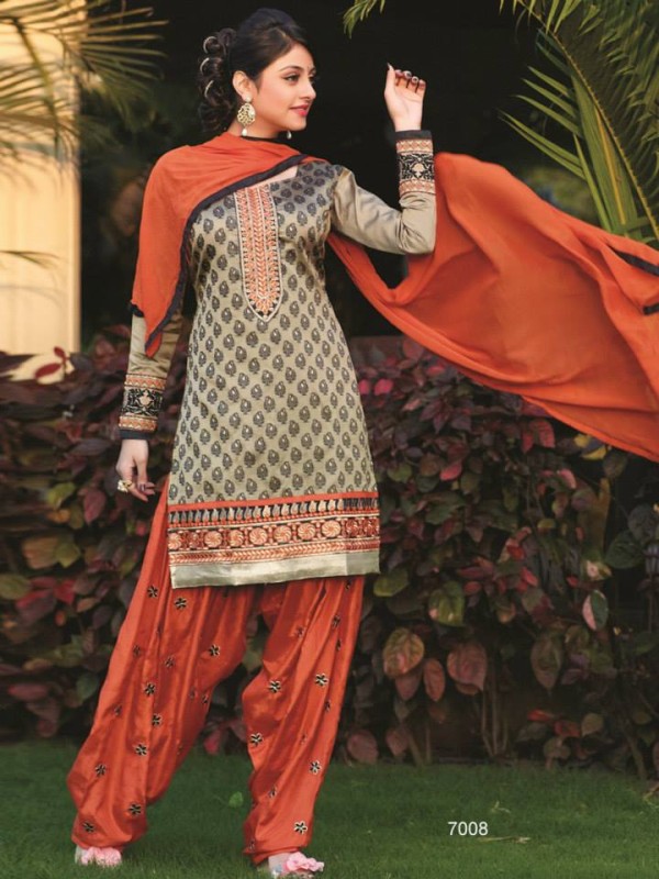 Indian Spring-Summer Cotton Kurti with Patiala Salwar-Kamiz  New Fashionable Suits-7