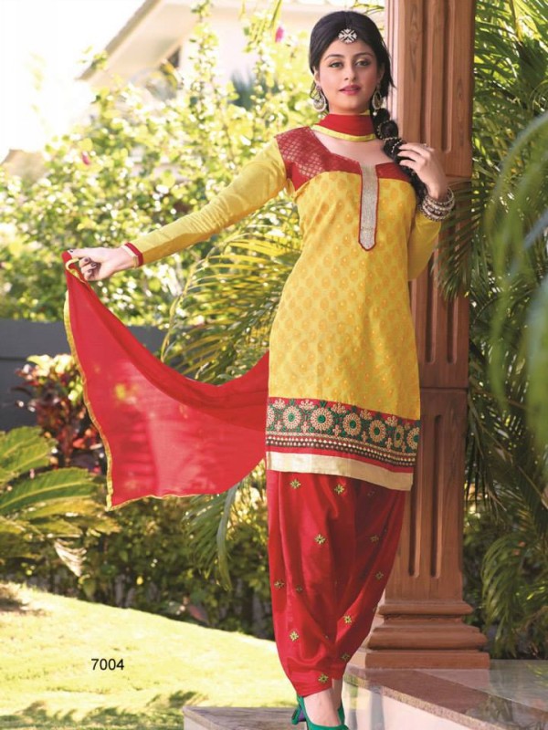 Indian Spring-Summer Cotton Kurti with Patiala Salwar-Kamiz  New Fashionable Suits-9