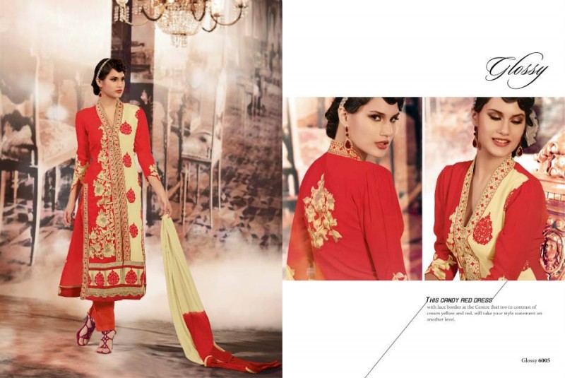 Indian Fashion Dress Designer House Glossy Embroidered Salwar-Kameez Suit New Collection-1