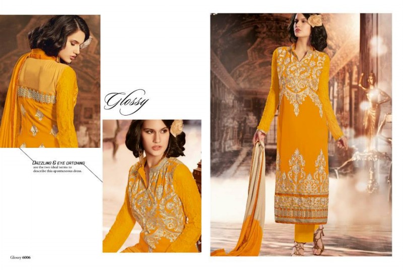 Indian Fashion Dress Designer House Glossy Embroidered Salwar-Kameez Suit New Collection-2
