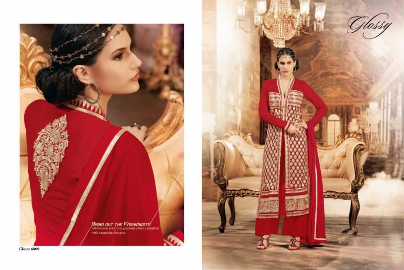 Indian Fashion Dress Designer House Glossy Embroidered Salwar-Kameez Suit New Collection-3
