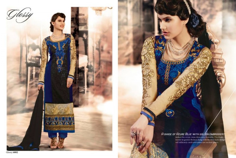 Indian Fashion Dress Designer House Glossy Embroidered Salwar-Kameez Suit New Collection-6