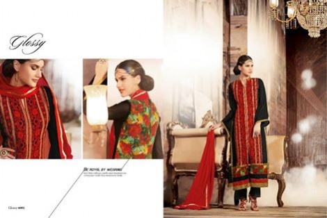 Indian Fashion Dress Designer House Glossy Embroidered Salwar-Kameez Suit New Collection-9