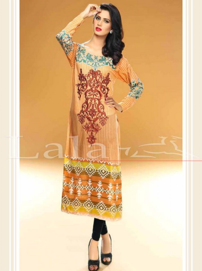 Kesa Girls-Women Summer-Spring Wear New Fashion Kurti Dresses by Lala Textiles-2