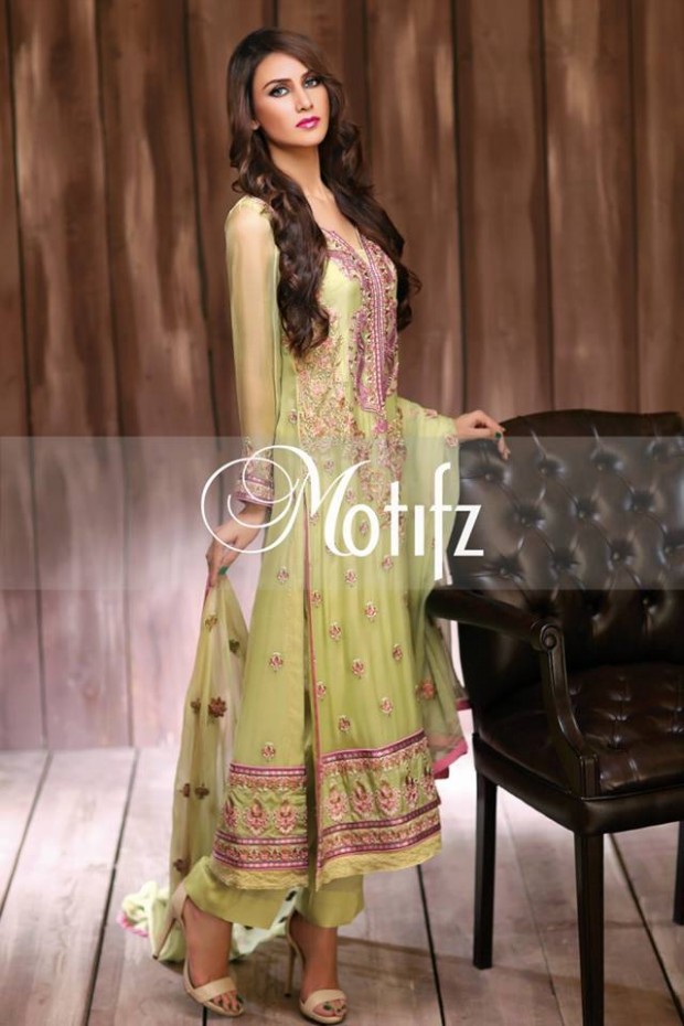 Motifz Latest Crinkle Chiffon New Fashion Dress  For Girls-Women Vol-2-3