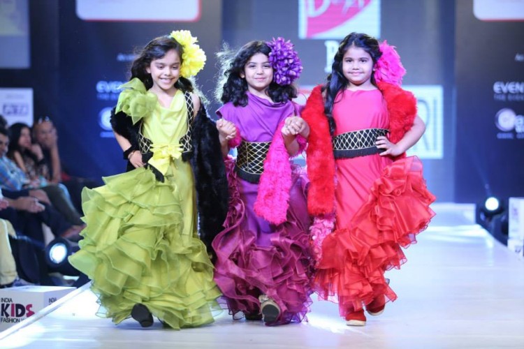 Ritu Beri Dress Designers India Spring-Summer Kids-Child Fashion Week-