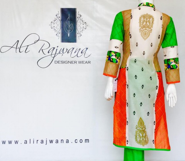 Beautiful Lawn Salwar-Kameez Dresses New Fashion Suits by Ali Rajwana-1