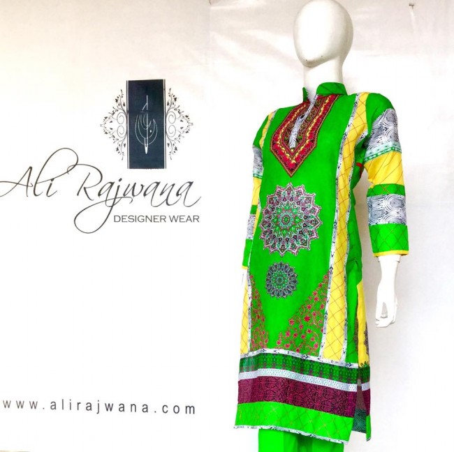 Beautiful Lawn Salwar-Kameez Dresses New Fashion Suits by Ali Rajwana-8