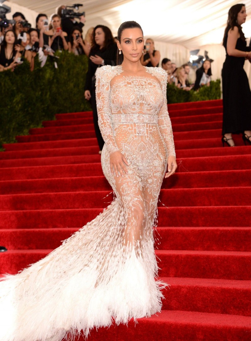 Kim Kardashian Kanye Weast at Met Gala 2015 in New York HD Wallpapers-4