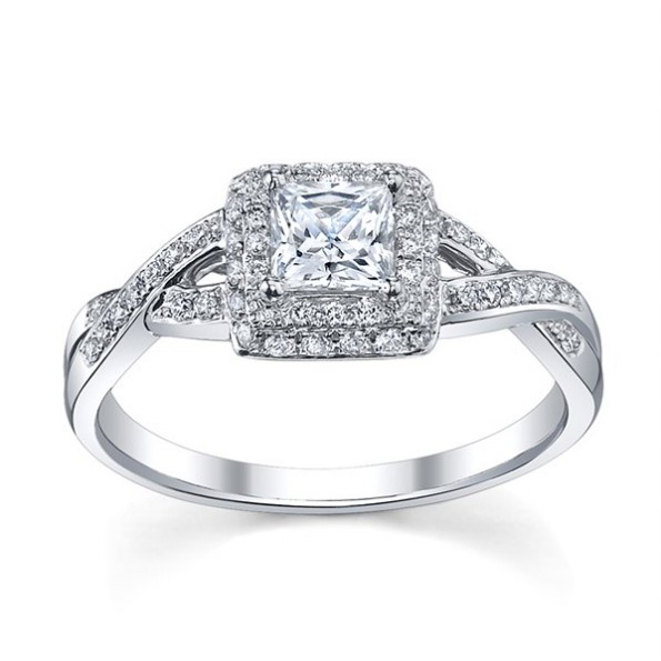 Unique-Antique Engagement-Wedding-Bridal Silver-White Gold-Platinum Diamond Rings Designs-4