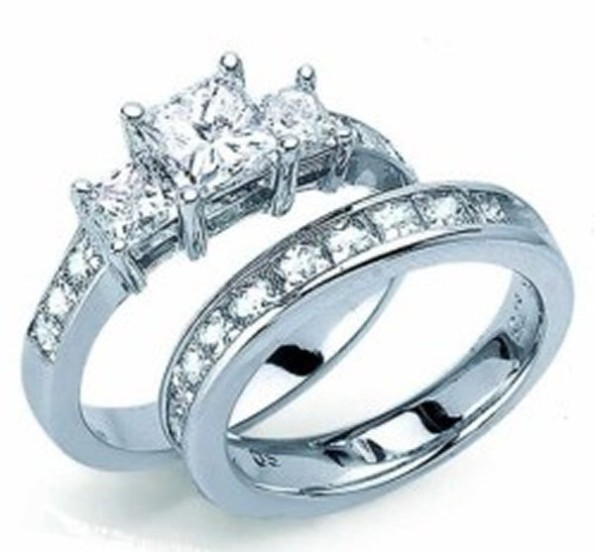 Unique-Antique Engagement-Wedding-Bridal Silver-White Gold-Platinum Diamond Rings Designs-8
