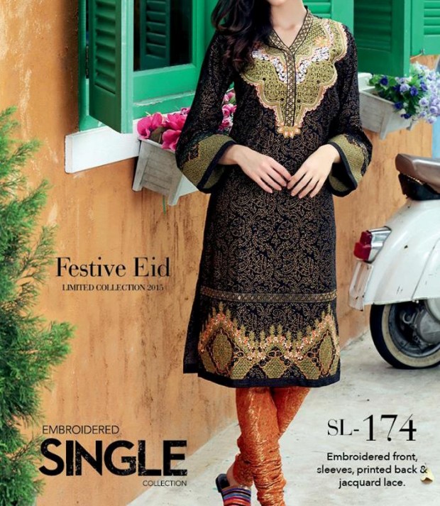 Gul Ahmed Eid Festival Wear Embroidered Dresses for Women-Girls-3