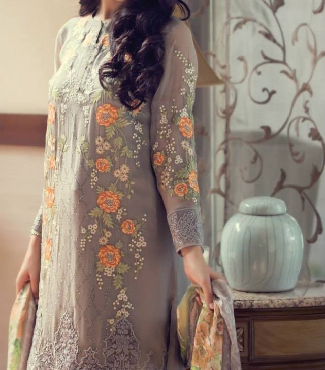 New Fashion Dress Designer Maria B Embroidered Eid Wear Suits for Girls-Women-6