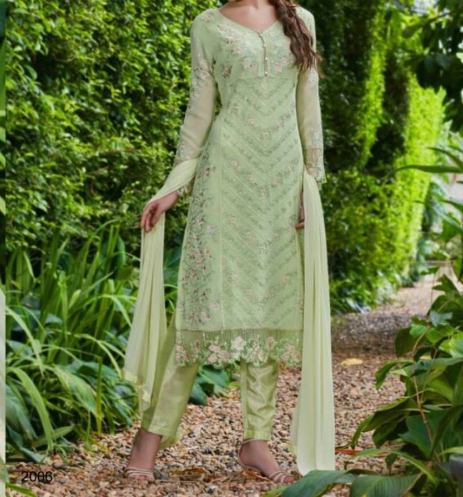 Classy Style Pakistani-Indian Unstitched Pattern Suits Design by Natasha Couture Outfits-2