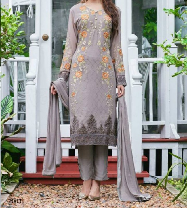 Classy Style Pakistani-Indian Unstitched Pattern Suits Design by Natasha Couture Outfits-3