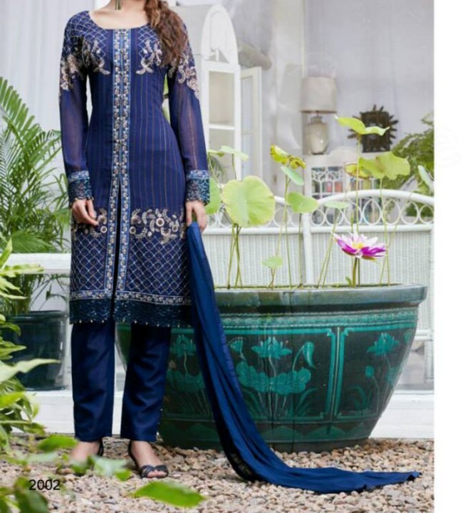 Classy Style Pakistani-Indian Unstitched Pattern Suits Design by Natasha Couture Outfits-7