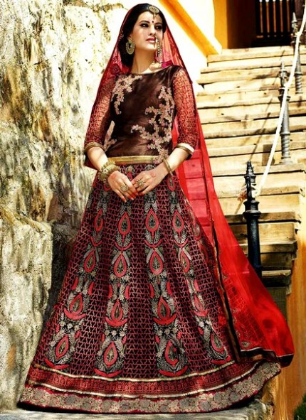 Indian Wedding-Bridal Latest Occasional  Lehenga-Blouse Designs-Girls-Female New Fashion Dress-2