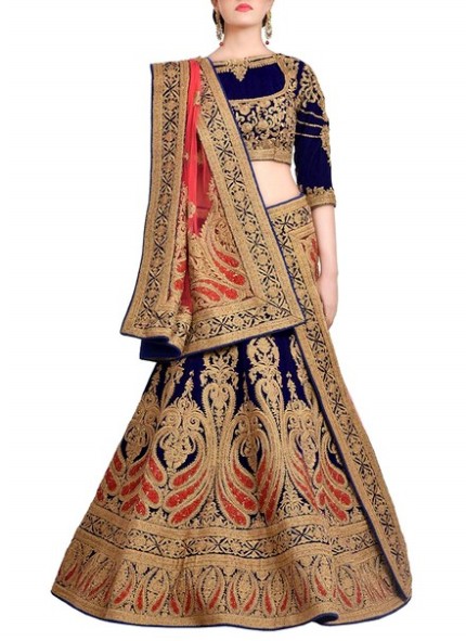 Indian Wedding-Bridal Latest Occasional  Lehenga-Blouse Designs-Girls-Female New Fashion Dress-4
