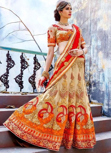 Indian Wedding-Bridal Latest Occasional  Lehenga-Blouse Designs-Girls-Female New Fashion Dress-6