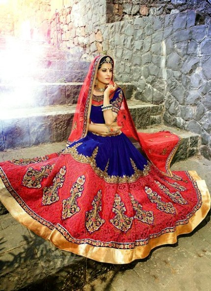 Indian Wedding-Bridal Latest Occasional  Lehenga-Blouse Designs-Girls-Female New Fashion Dress-9