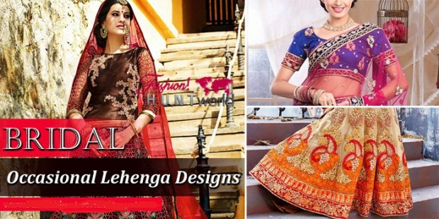 Indian Wedding-Bridal Latest Occasional Lehenga-Blouse Designs-Girls-Female New Fashion Dress-