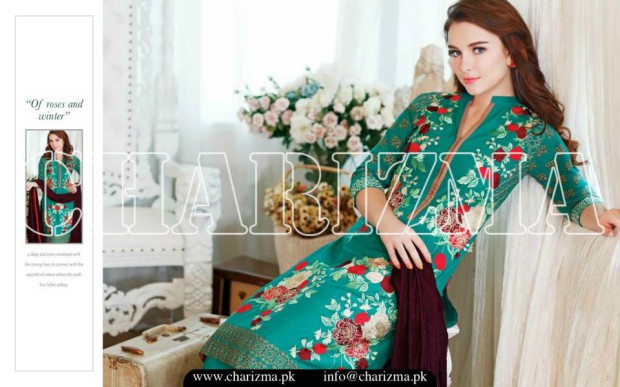 Charizma Winter-Fall New Bright-Printed-Colourful Fashionable Dress Vol 2-