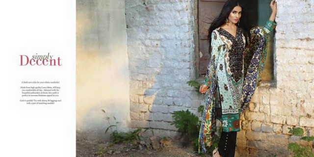 Girls-Women Feminine Luxury Winter Dress with Shawl Wear  by Shariq Textiles-2