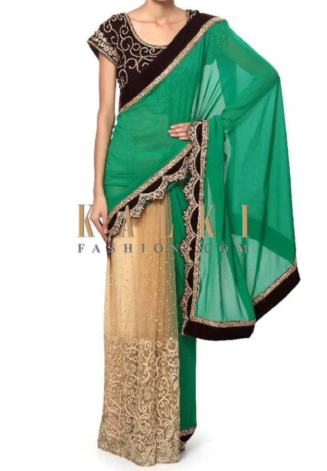 Kalki Fashion Charming Evening Party Wear Sarees-Saris Collection 2015 for Girls-Women-2