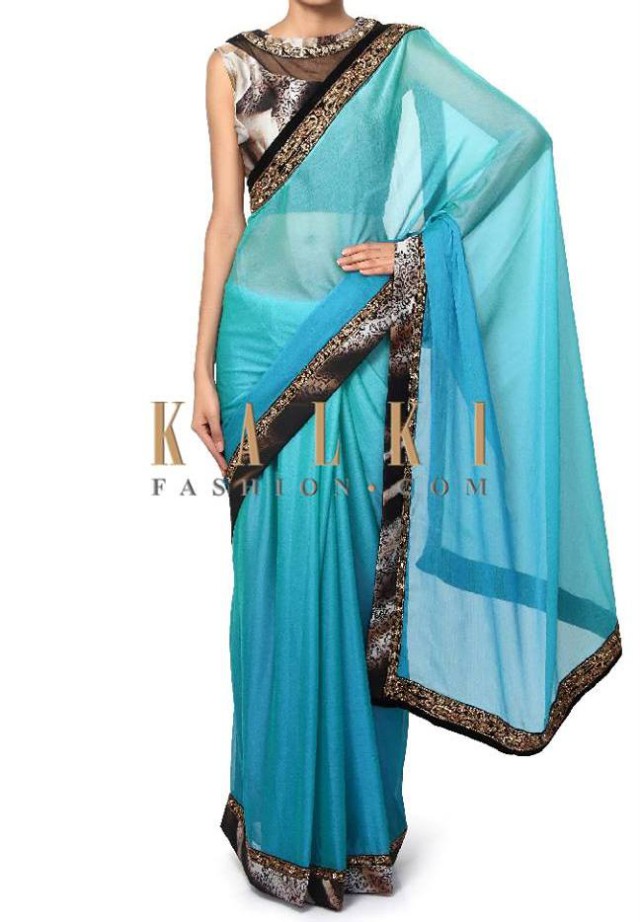 Kalki Fashion Charming Evening Party Wear Sarees-Saris Collection 2015 for Girls-Women-3