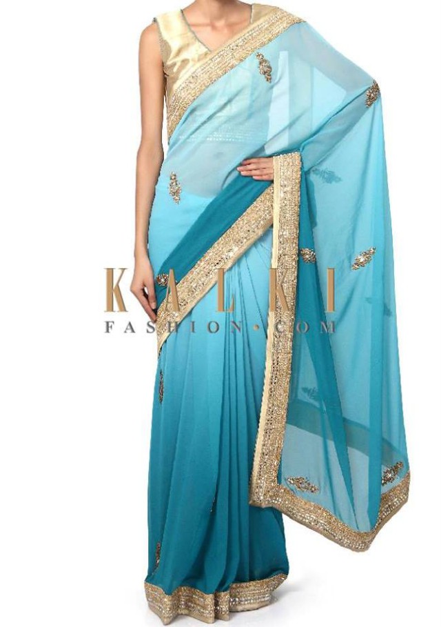 Kalki Fashion Charming Evening Party Wear Sarees-Saris Collection 2015 for Girls-Women-5