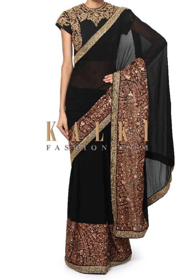 Kalki Fashion Charming Evening Party Wear Sarees-Saris Collection 2015 for Girls-Women-6