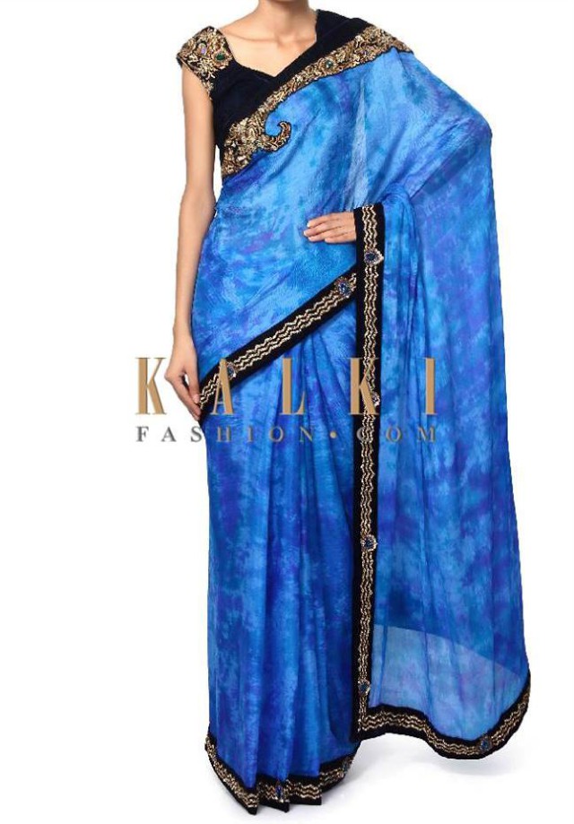 Kalki Fashion Charming Evening Party Wear Sarees-Saris Collection 2015 for Girls-Women-7