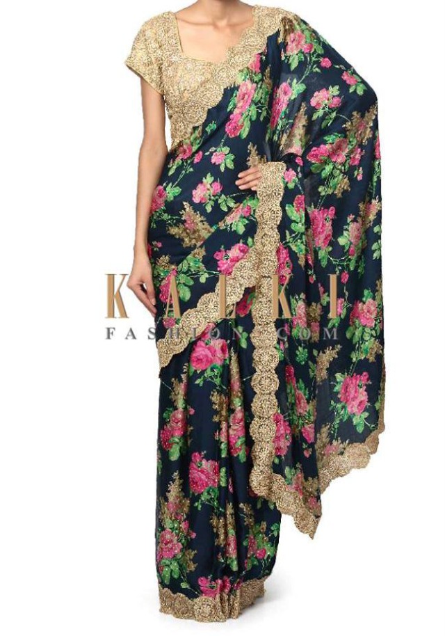 Kalki Fashion Charming Evening Party Wear Sarees-Saris Collection 2015 for Girls-Women-8