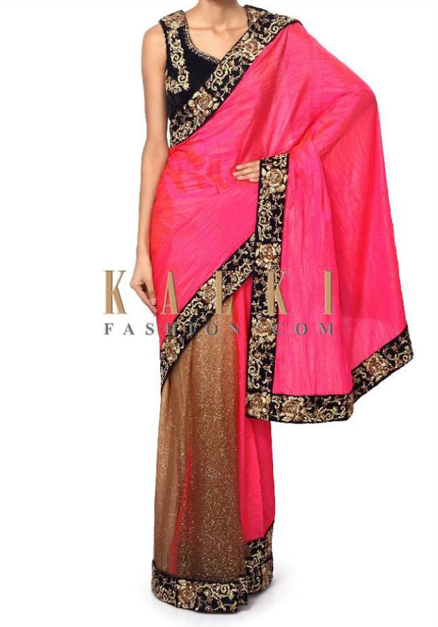 Kalki Fashion Charming Evening Party Wear Sarees-Saris Collection 2015 for Girls-Women-