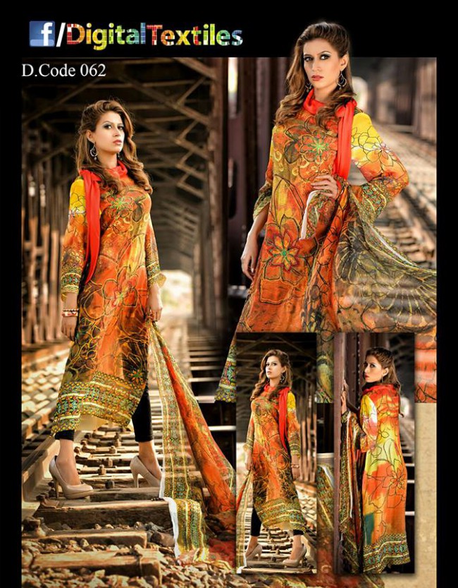 Shalwar-Kameez Digital Premium Quality Lawn Kurtis Wear for Girls-Women-5