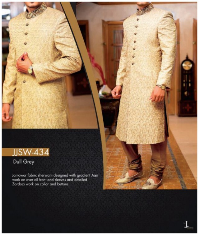 Sherwani Designs for Grooms-Mens for Wedding by Fashion Dress Designer Junaid Jamshed-2