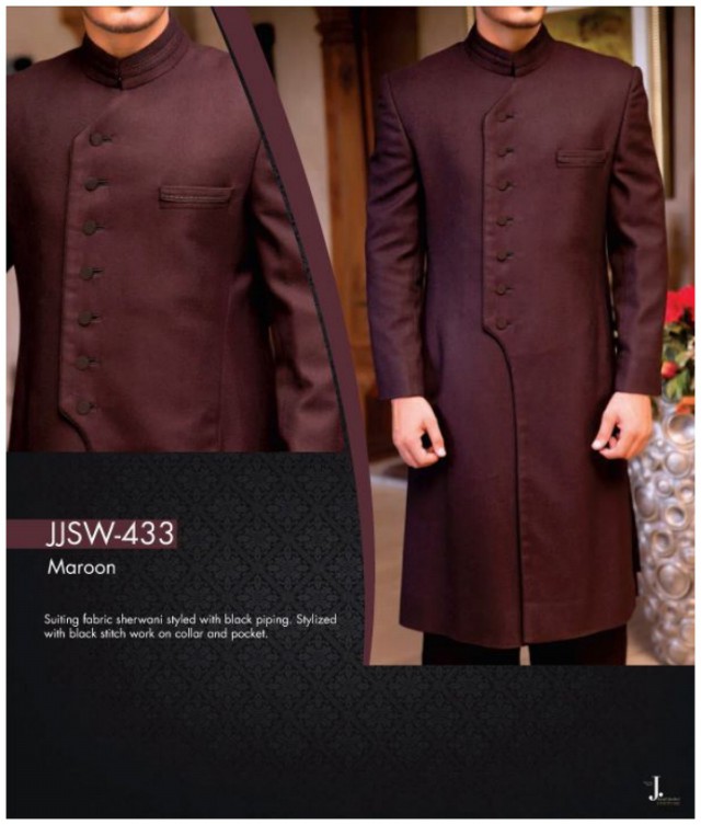 Sherwani Designs for Grooms-Mens for Wedding by Fashion Dress Designer Junaid Jamshed-3