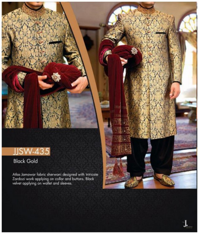Sherwani Designs for Grooms-Mens for Wedding by Fashion Dress Designer Junaid Jamshed-