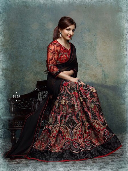 Attractive Saheli Couture Anarkali Maxi Style Long Frock New Fancy Dresses  for Girls-9