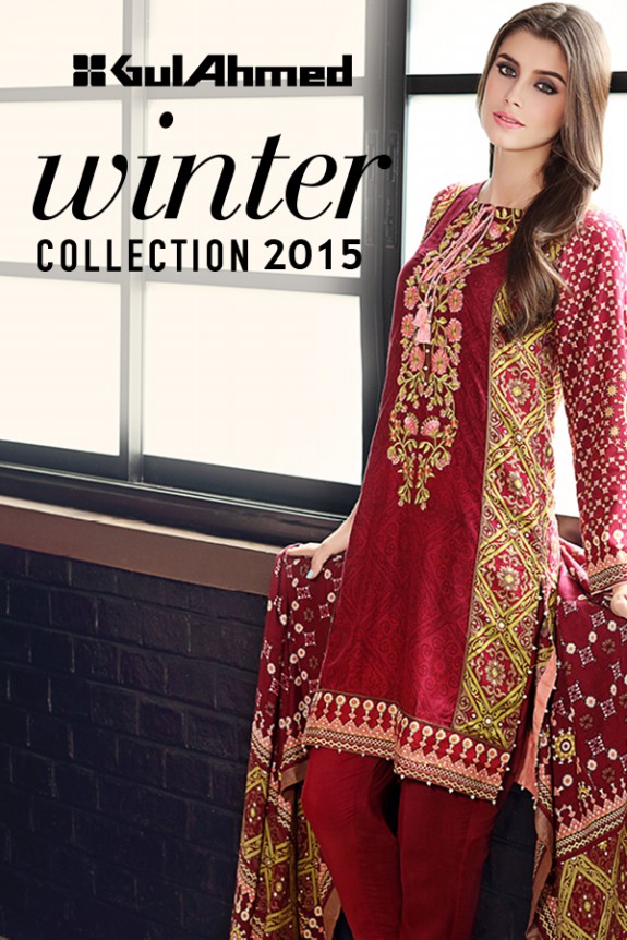 Girls-Women Winter Wear Latest Dress Catalogue by Gul Ahmed-
