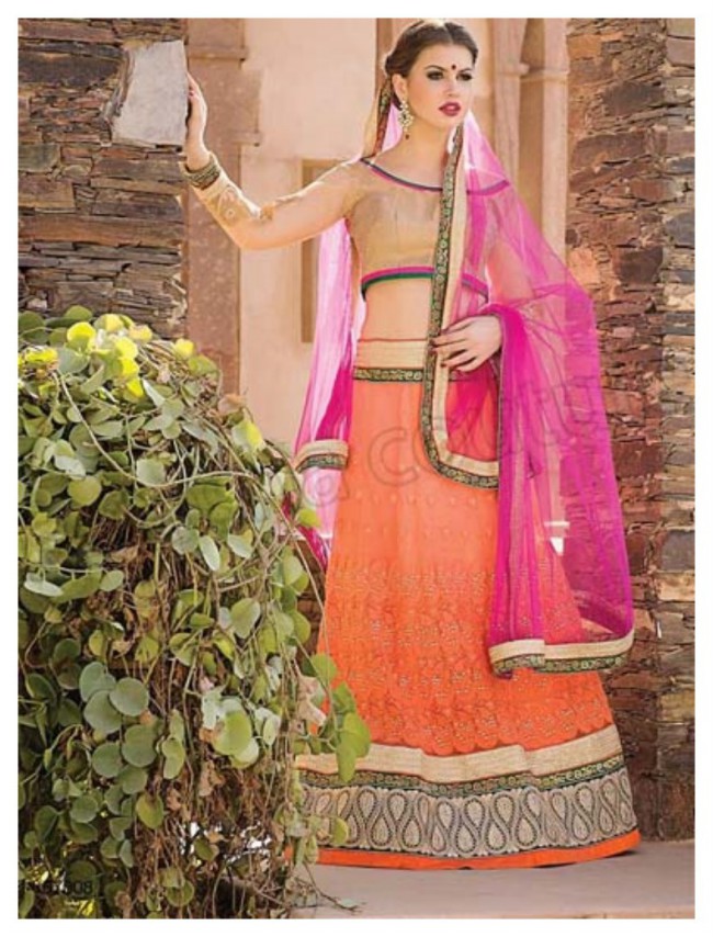 Indian Girls-Women Pleasant Lehenga-Choli-Sharara New Fashionable Dress-2