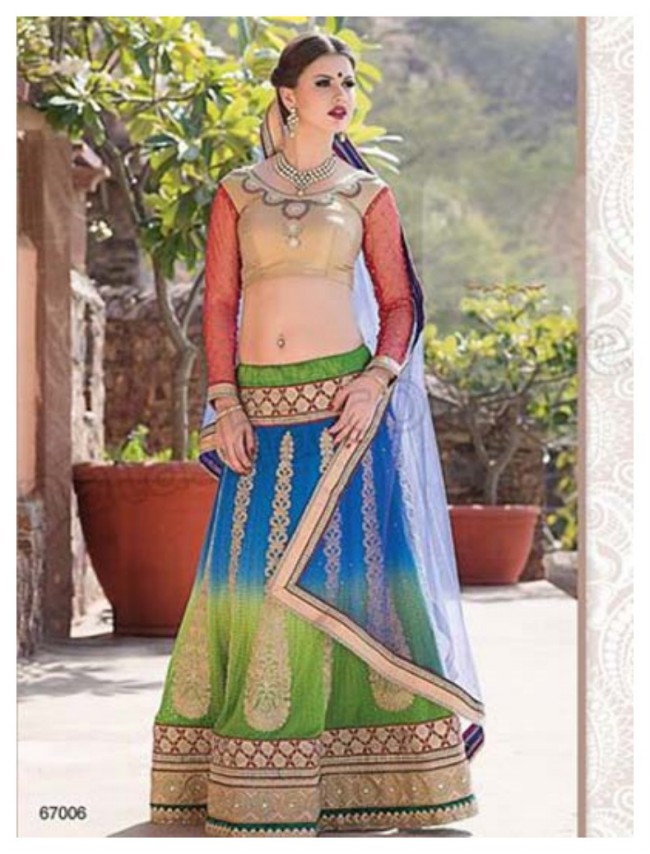 Indian Girls-Women Pleasant Lehenga-Choli-Sharara New Fashionable Dress-5