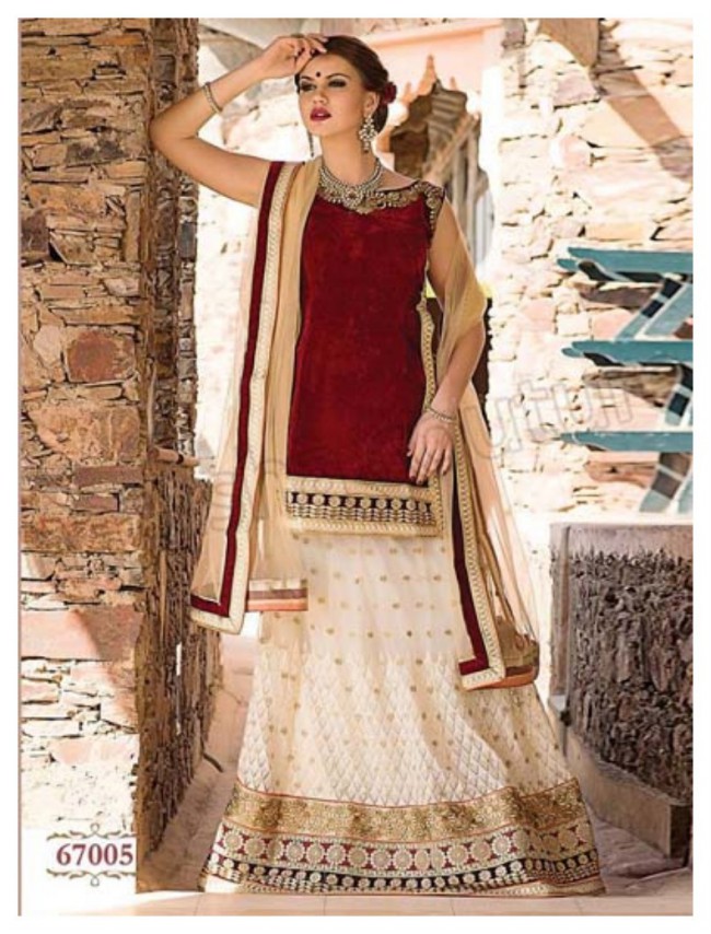Indian Girls-Women Pleasant Lehenga-Choli-Sharara New Fashionable Dress-7