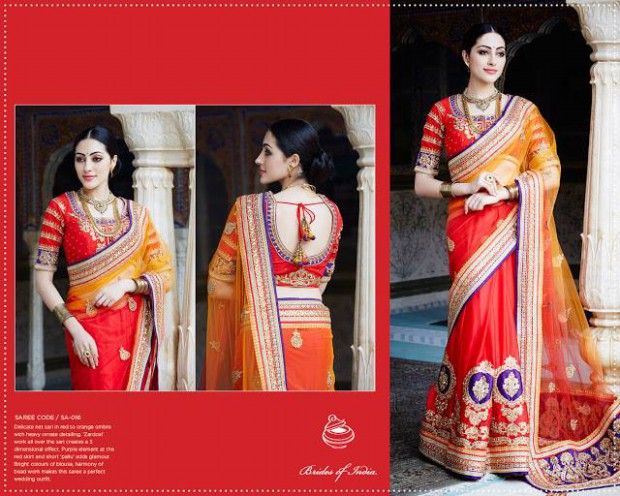 Saheli Couture Colourful-Printed Mumtaz Diwali Sarees-Saris New Fashion for Girls-Women-
