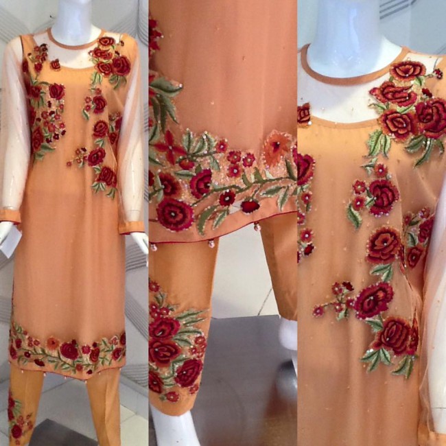 Girls-Women Wear Tremendous Embroidered Latest Fashion Dress  by Signature Studio-