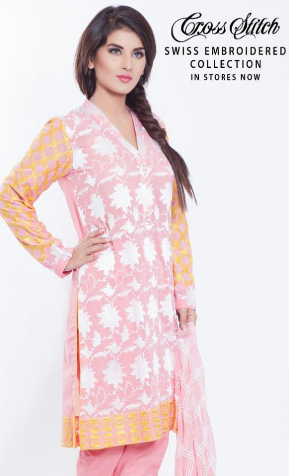 Printed-Colorful Young-Teenage Girls Winter Wear Latest Kurtis Suits by Cross Stitch-2