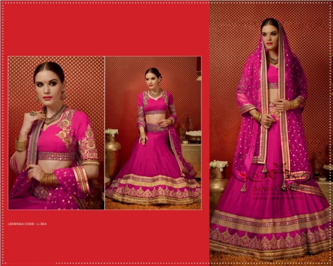 Wedding-Bridal Brides-Dulhan Wear Latest Fancy Lehanga-Cholli-Sharara Dress by Saheli Couture-7